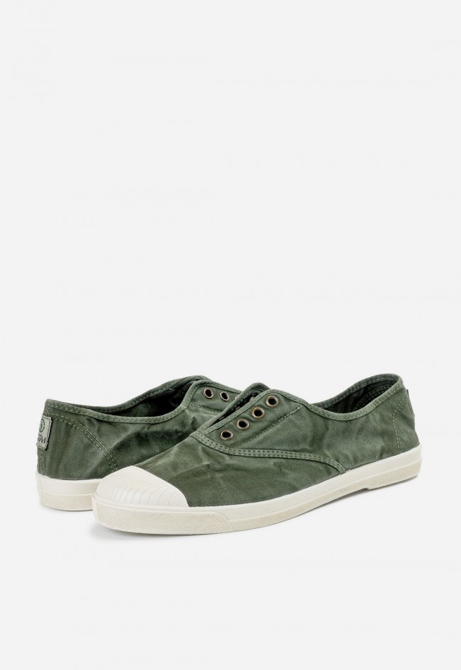 Zapatillas Natural World Old Condor 3102E verde – sneakers ecológicas hombre de lona