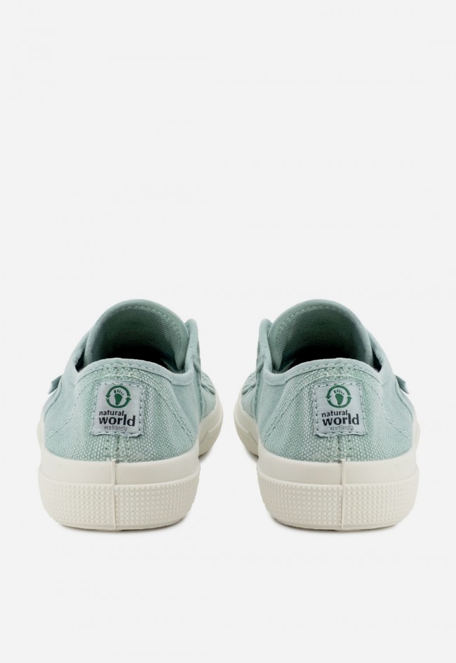 Zapatillas Natural World Old Blossom 901E verde agua – sneakers ecológicas mujer algodón orgánico