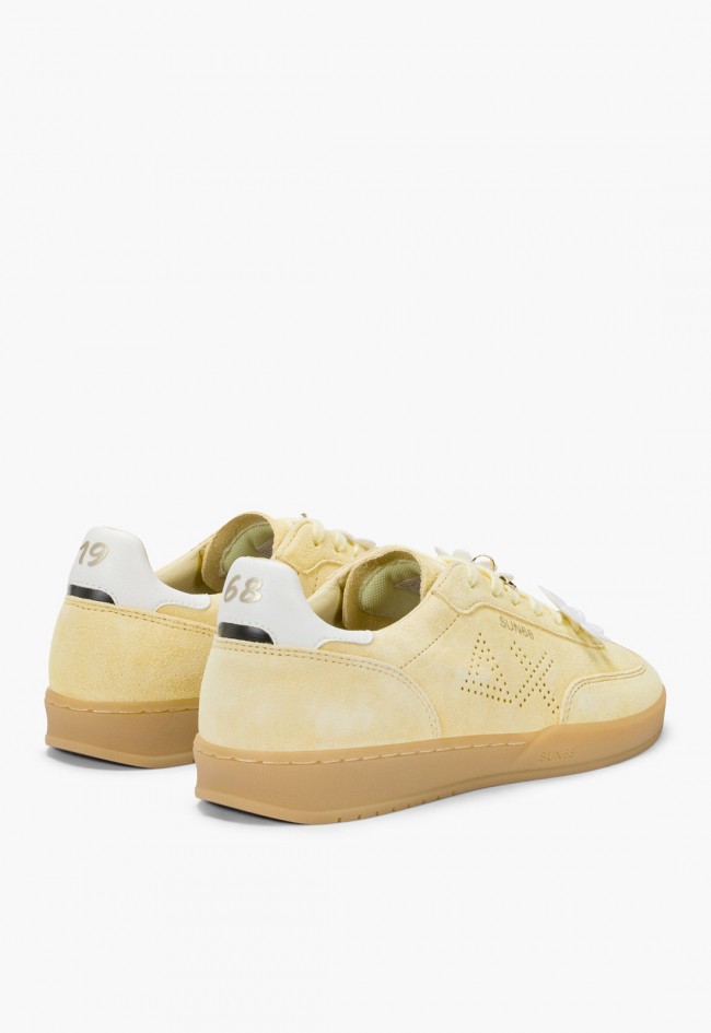 Zapatillas SUN68 California Sun amarillas mujer – sneaker suede Lemon Yellow tenis retro
