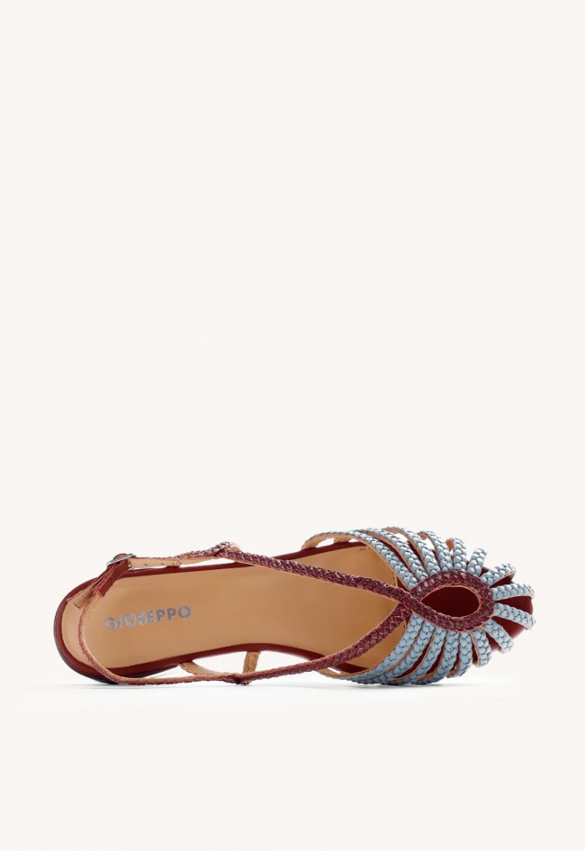 Sandalias cangrejeras Gioseppo Masalani mujer – sandalias piel trenzada bicolor