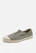 Zapatillas Natural World Old Condor hombre grises de lona sin cordones ecológicas
