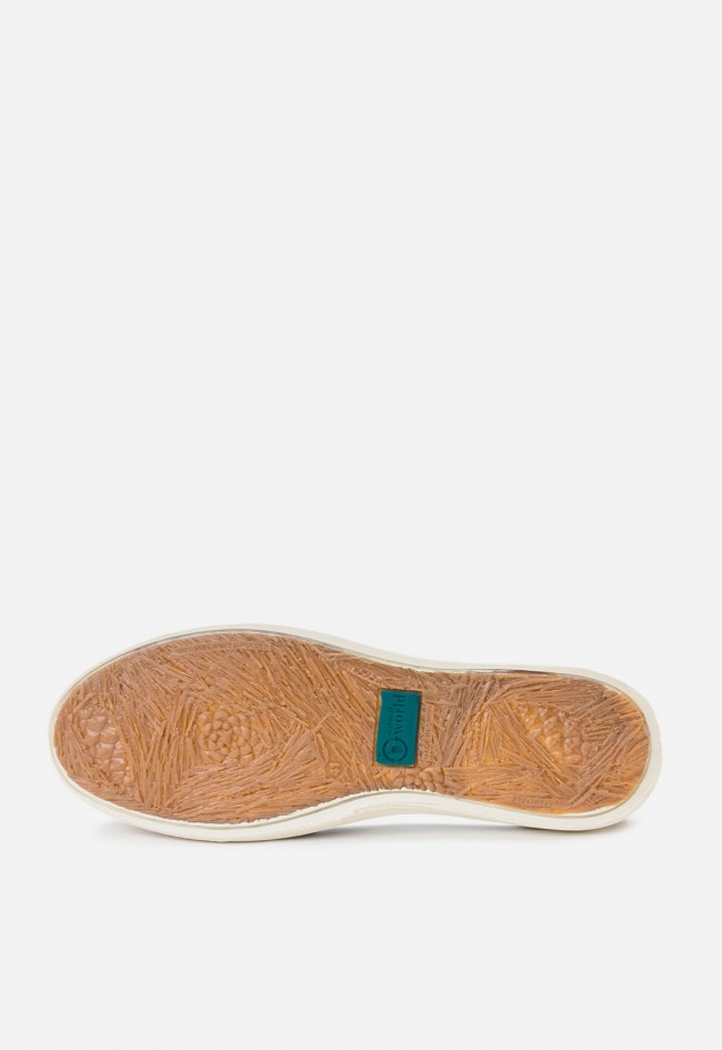 Zapatillas slip on Natural World Old Crabe azul de algodón orgánico, estilo casual sostenible