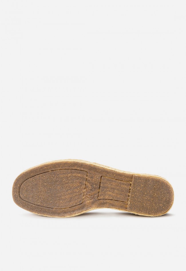 Alpargatas Natural World Old Trebol kaki de yute y algodón orgánico, estilo casual sostenible para verano