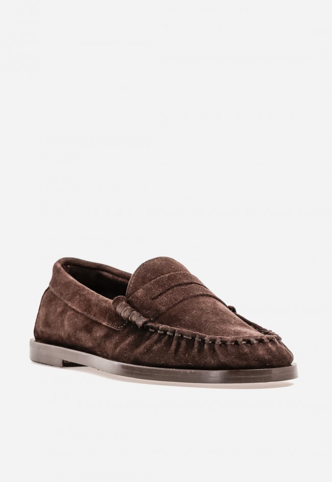 Zapato mocasín mujer Benson 84992 en piel moka – elegancia atemporal y confort