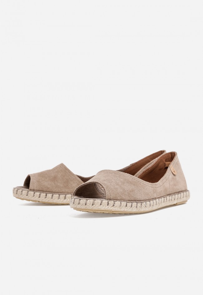 Alpargata plana mujer Verbenas Cruz en piel – comodidad natural y estilo effortless