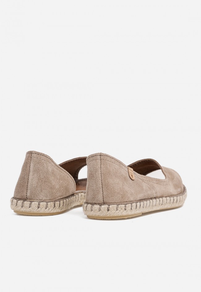 Alpargata plana mujer Verbenas Cruz en piel – comodidad natural y estilo effortless