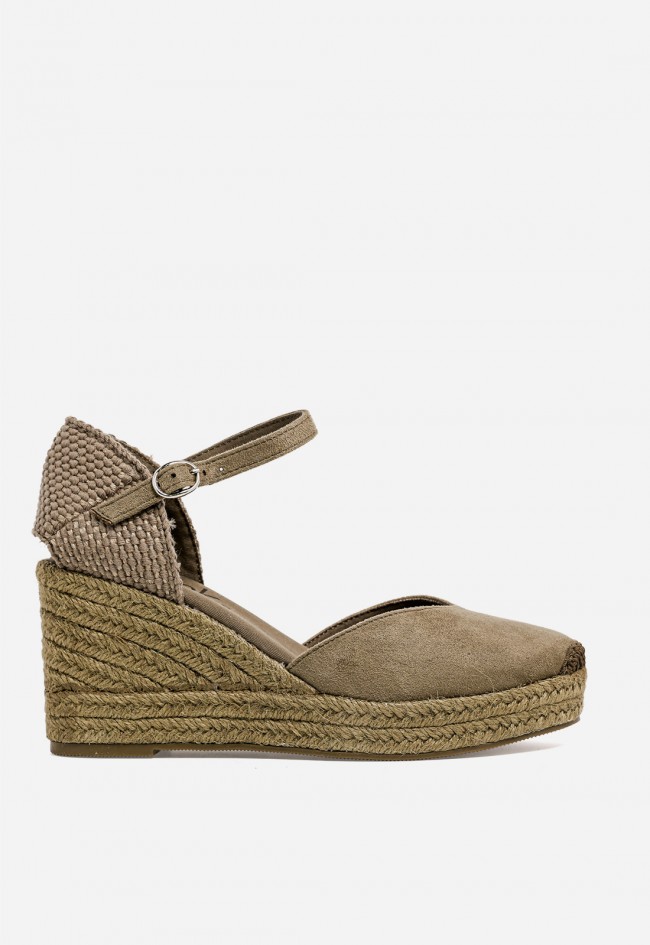 Alpargatas kaki Why Pink M6345 – cuña de esparto cómoda y estilo natural