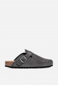 Zueco de hombre VAS 355 en piel gris – confort urbano y estilo actual