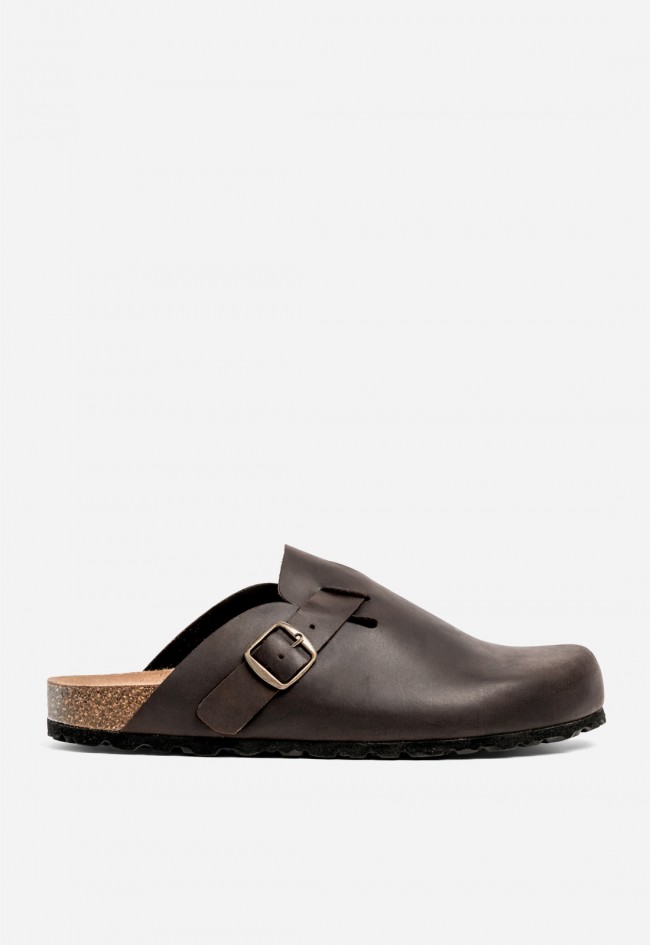 Zueco de hombre VAS 355 SP en piel moka – estilo natural y confort diario