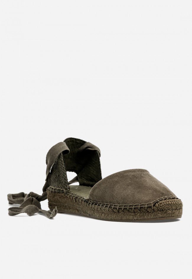 Alpargatas mujer Why Pink? M6352 kaki – estilo natural con aire boho chic