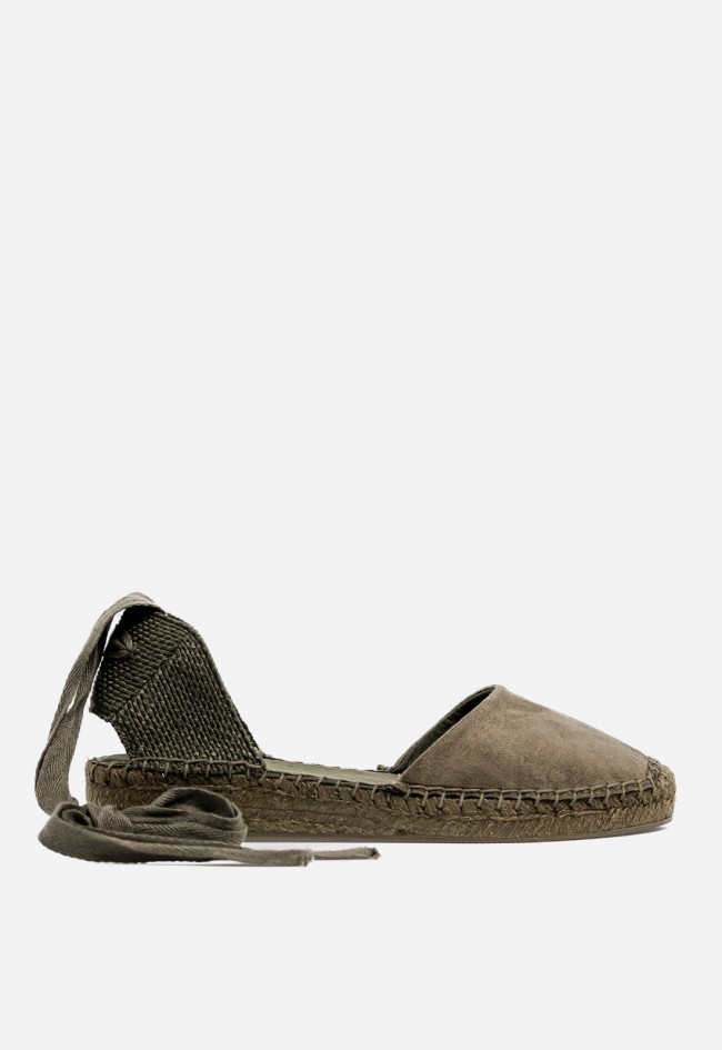 Alpargatas mujer Why Pink? M6352 kaki – estilo natural con aire boho chic