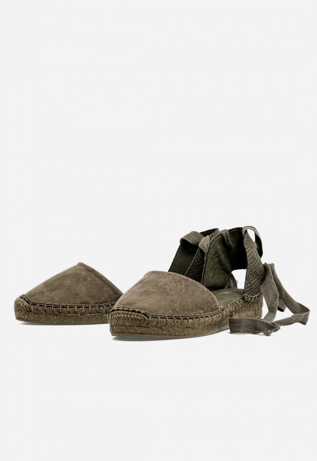 Alpargatas mujer Why Pink? M6352 kaki – estilo natural con aire boho chic