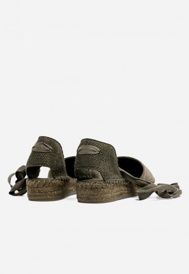 Alpargatas mujer Why Pink? M6352 kaki – estilo natural con aire boho chic