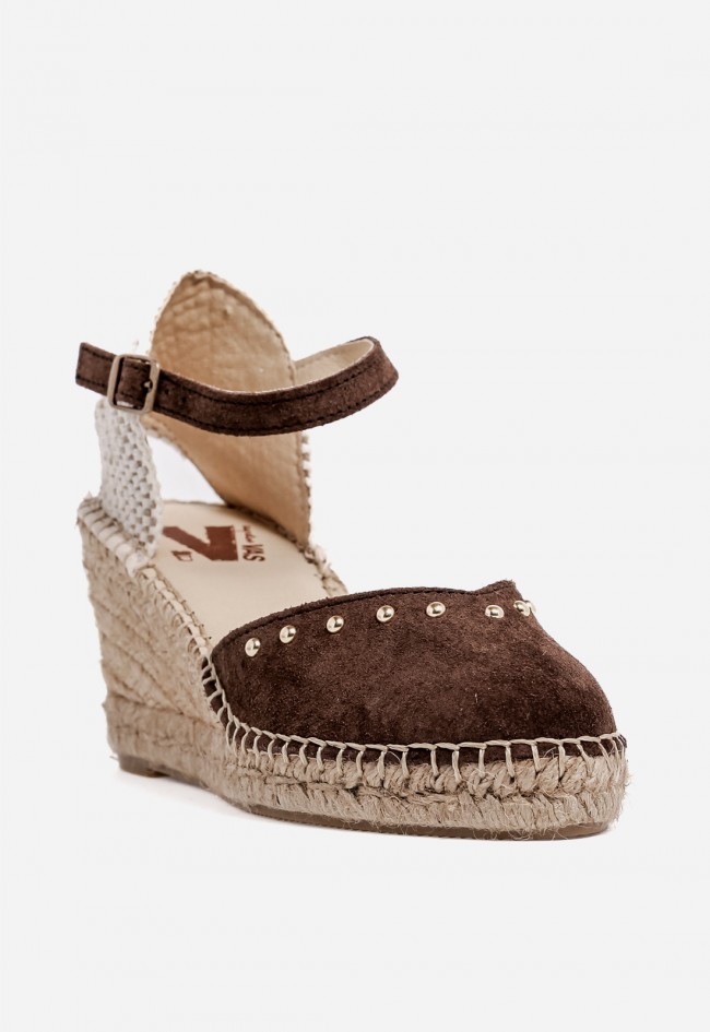 Alpargatas cuña VAS 219-016 T marrón – estilo natural con toque sofisticado
