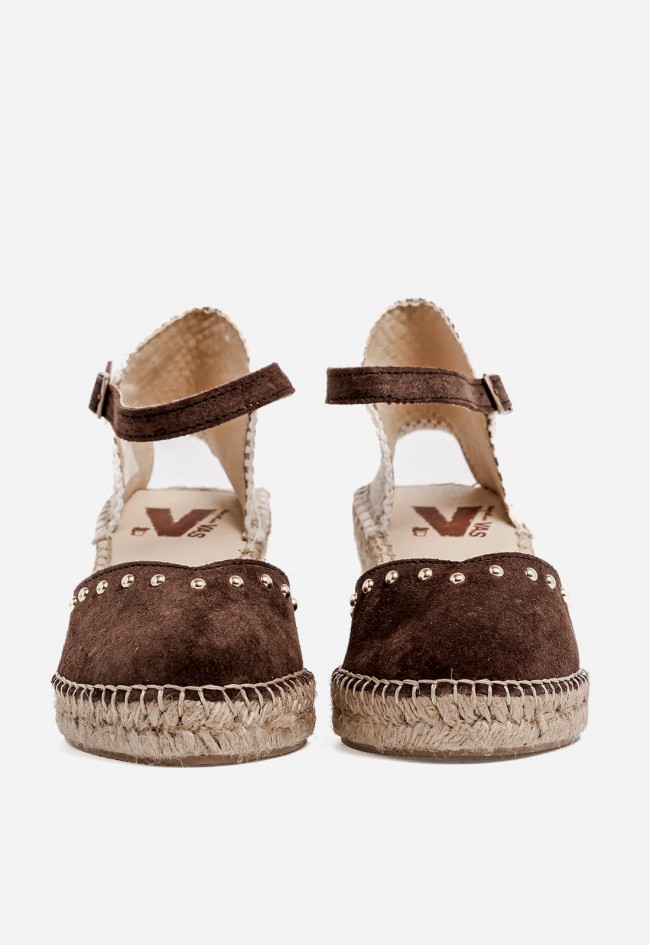 Alpargatas cuña VAS 219-016 T marrón – estilo natural con toque sofisticado