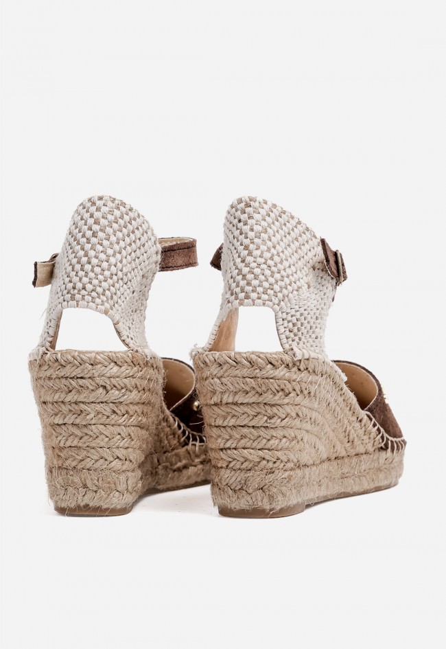 Alpargatas cuña VAS 219-016 T marrón – estilo natural con toque sofisticado