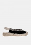 Alpargatas planas VAS 332-016 negro vichy – frescura y estilo.