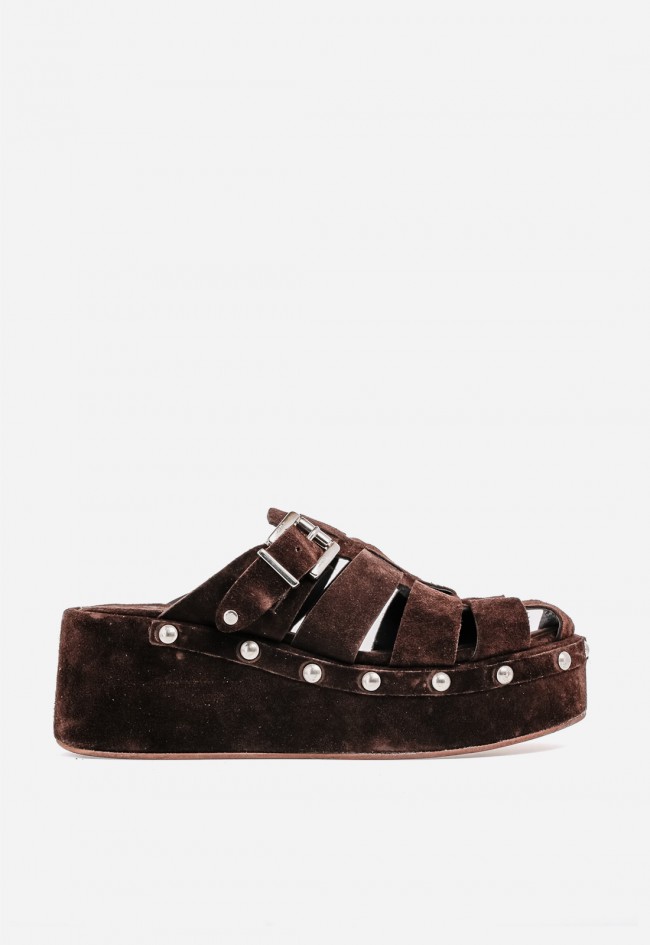 Sandalias plataforma GLO G6308 moka – actitud trendy y confort elevado