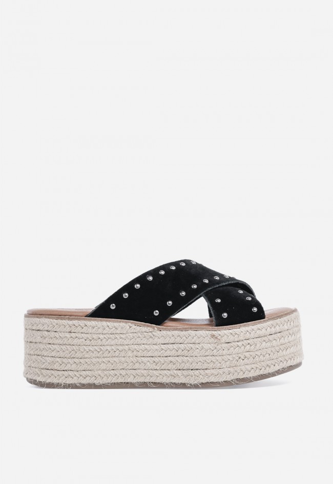 Sandalia plataforma VAS Bonna 27 negra – altura, estilo y máxima comodidad