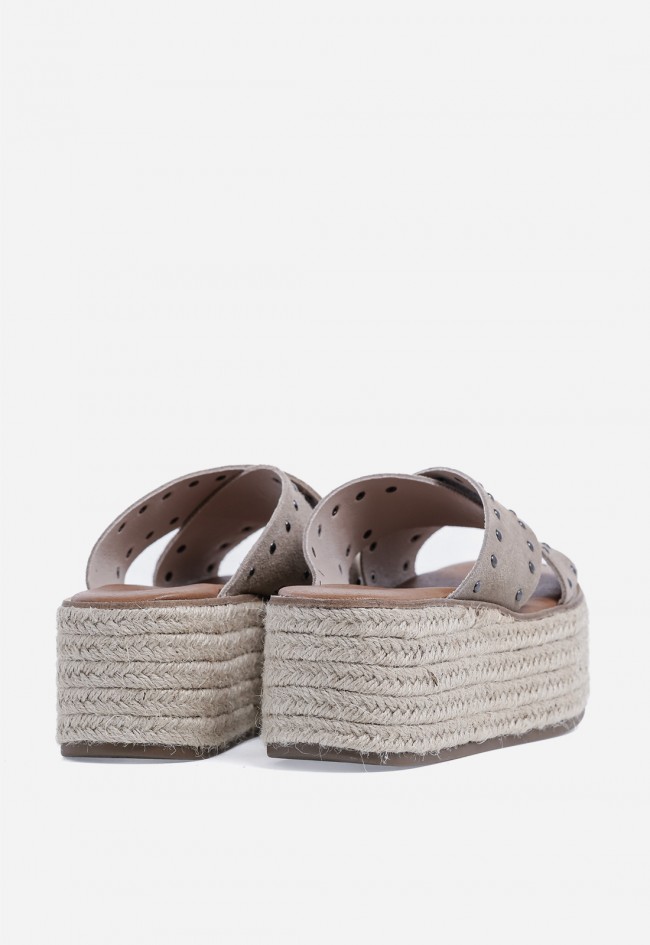 Sandalia plataforma VAS Bonna 27 taupe – estilo boho y comodidad en tendencia