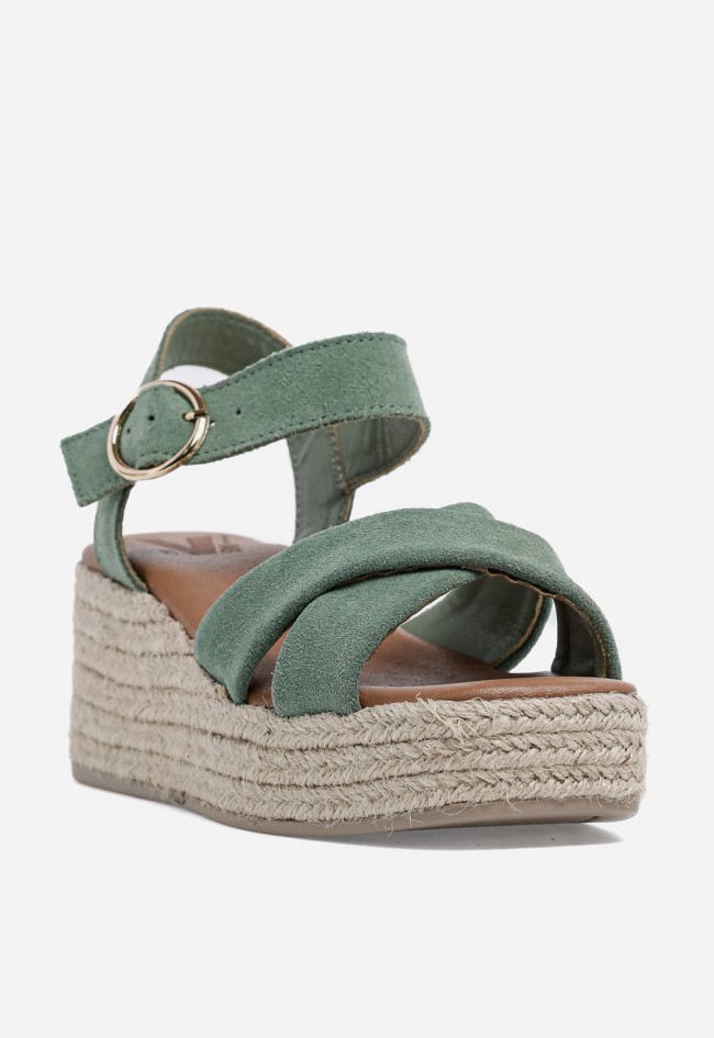 Sandalia cuña VAS New Bonita 11 verde – frescura natural y confort veraniego
