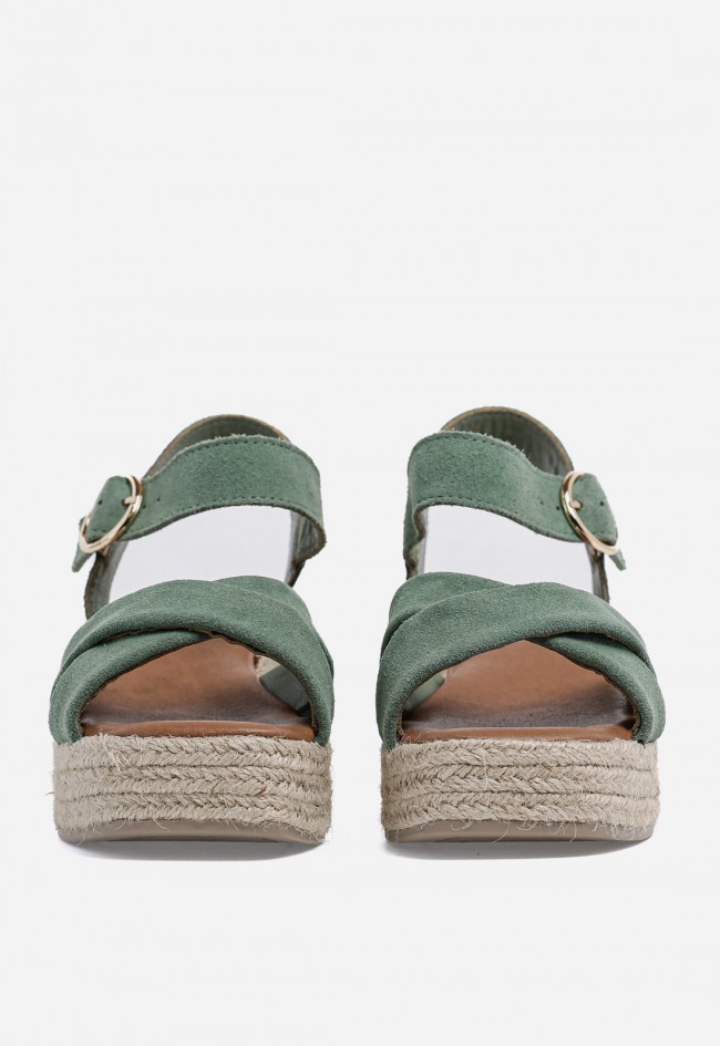 Sandalia cuña VAS New Bonita 11 verde – frescura natural y confort veraniego