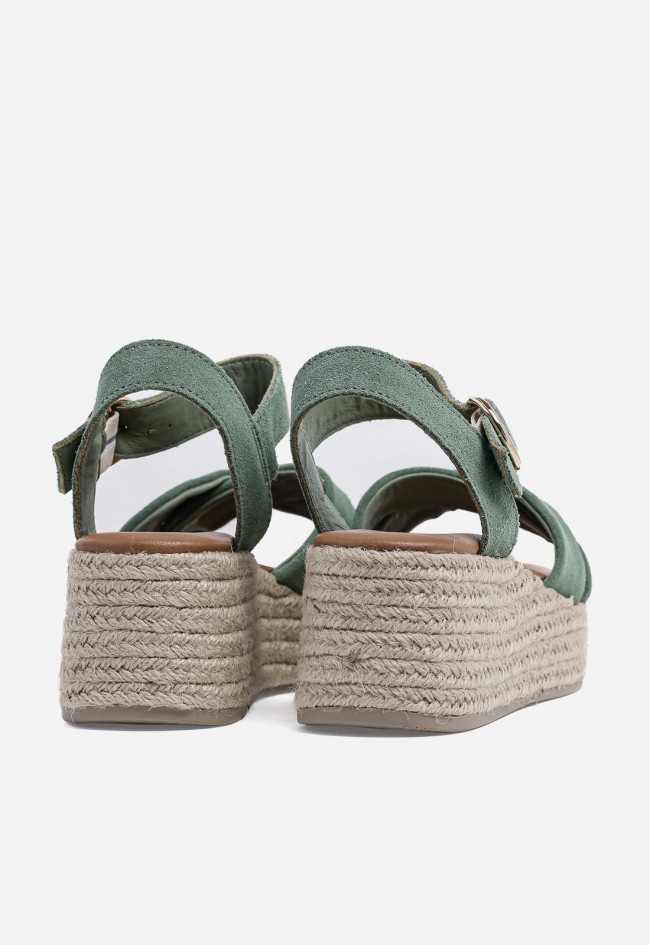 Sandalia cuña VAS New Bonita 11 verde – frescura natural y confort veraniego