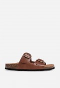 Sandalia bio de piel VAS 11096 P color cuero: esencia natural y estilo effortless chic
