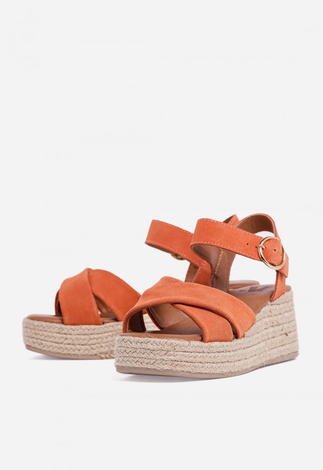 Sandalia de cuña VAS New Bonita 11 coral: vibra mediterránea y estilo irresistible
