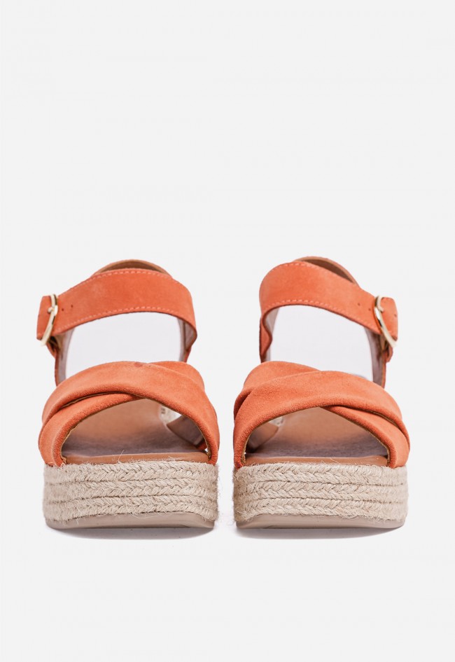Sandalia de cuña VAS New Bonita 11 coral: vibra mediterránea y estilo irresistible