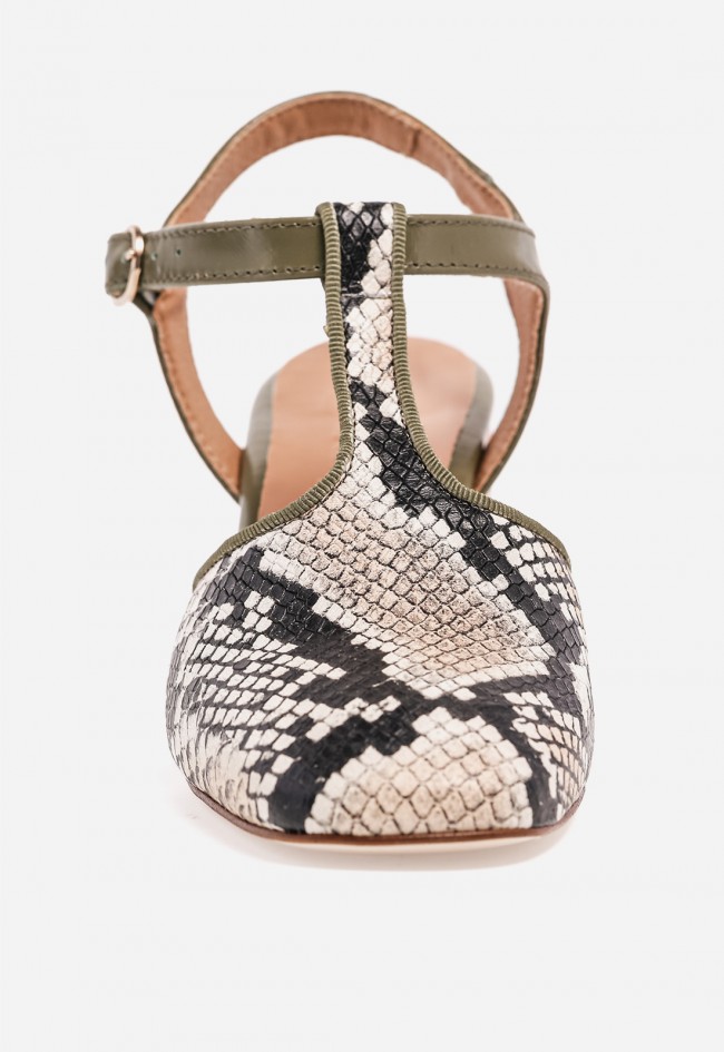 Zapato de tacón ancho GLO Petit animal print – diseño trendy y estilo con carácter