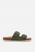 Sandalia bio verde de doble hebilla VAS 0747 S – comodidad natural y estilo casual chic