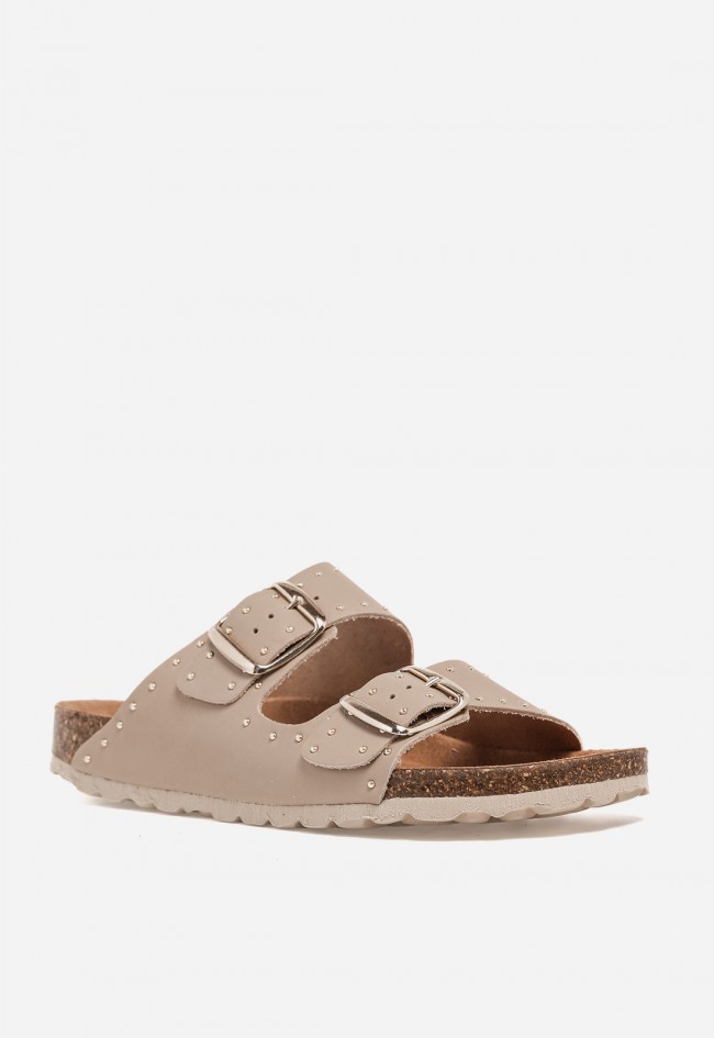 Sandalia bio de doble hebilla con tachuelas VAS 13843 SP – comodidad casual con toque trendy