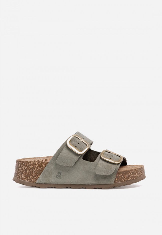 Sandalia plataforma anatómica Yokono WIWI-003 color agua – comodidad natural y estilo actual