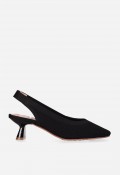 Zapato destalonado negro de tejido Chika10 Ambar 01 – elegante, ligero y cómodo