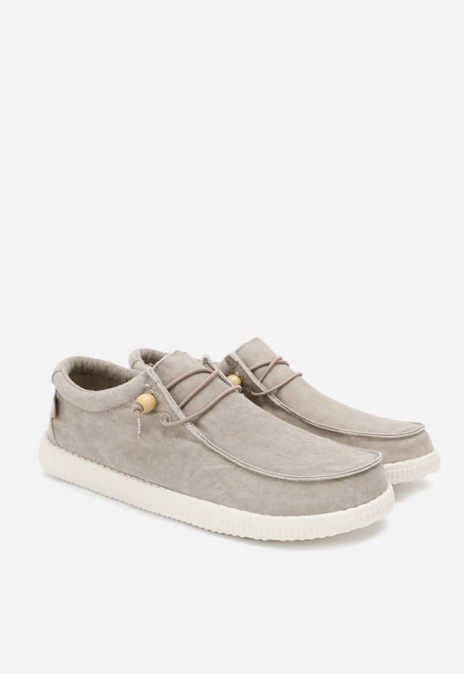Zapato wallabi casual de hombre Walk in Pitas WP150 Washed beige – ultraligero y cómodo