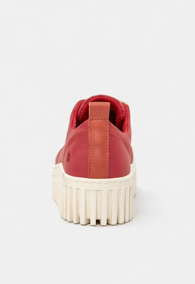 Zapatilla de plataforma roja ligera ART Brighton de mujer
