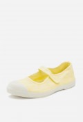 Zapatilla ecológica amarilla de lona Natural World Old Mina para mujer