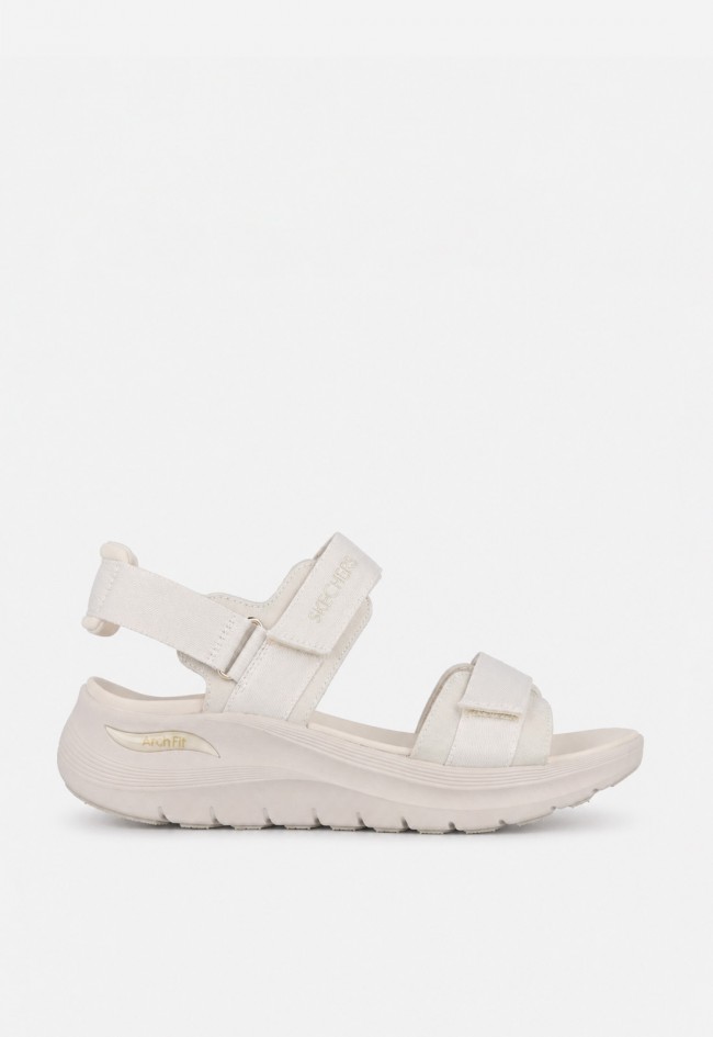 Sandalia deportiva mujer Skechers Arch Fit 2.0 Go-Getter blanca para caminar con estilo