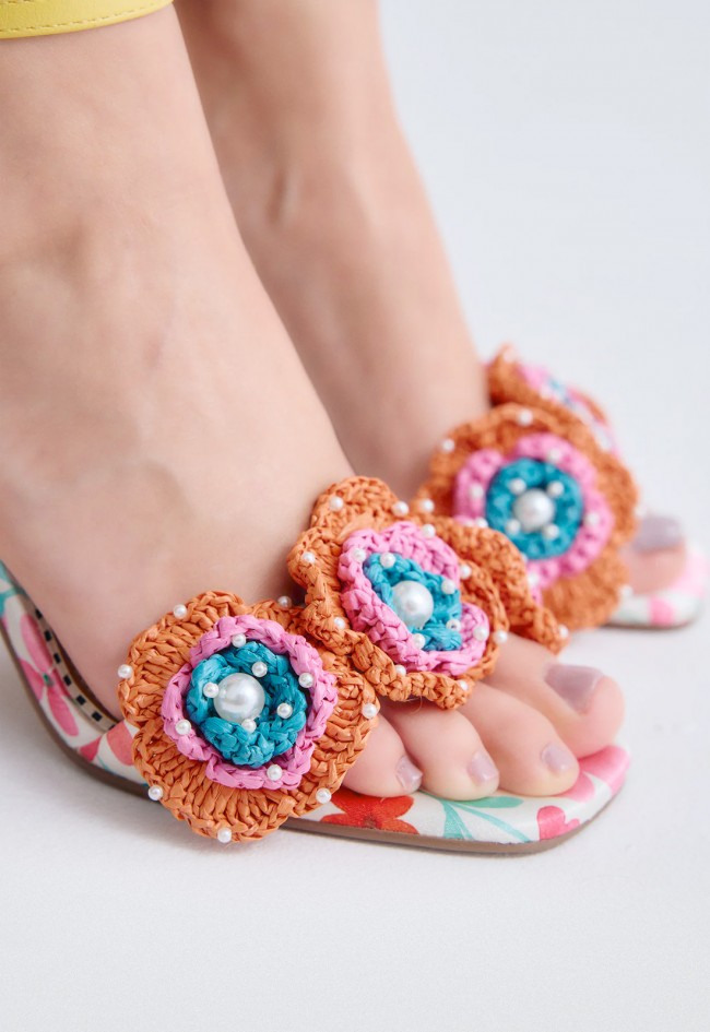 Sandalia de mujer multicolor EXE Anita-116