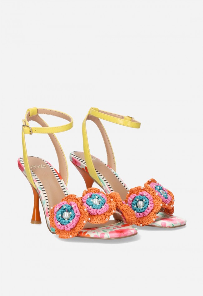 Sandalia de mujer multicolor EXE Anita-116