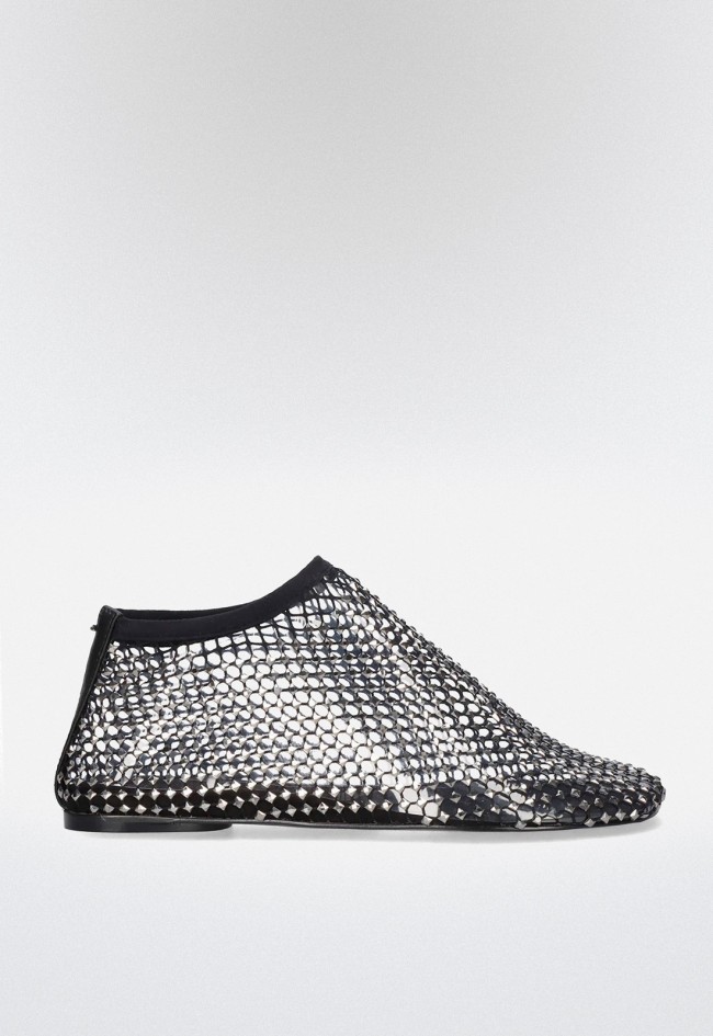 Bailarinas negras de mujer EXE VERNICA-444 STRASS con rejilla brillante y strass