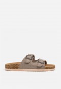 Sandalia bio de mujer Why Pink 27-377 taupe con doble hebilla y estilo natural