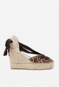 Alpargata mujer piel leopardo Star Love Meridian 156 – cuña de yute y print animal