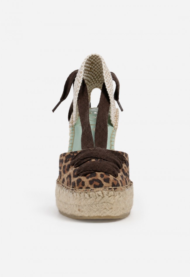 Alpargata mujer piel leopardo Star Love Meridian 156 – cuña de yute y print animal