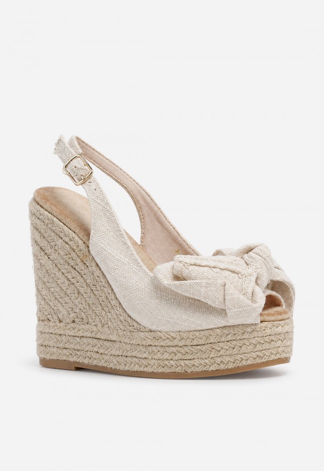 Sandalia esparto mujer hielo Identity 5413 – plataforma de yute y lazo chic