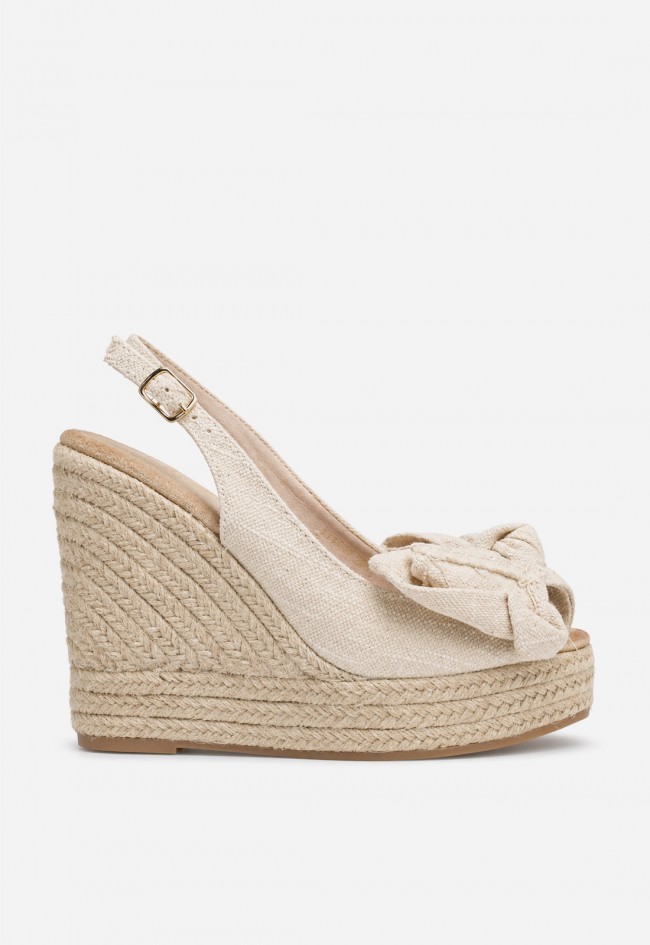 Sandalia esparto mujer hielo Identity 5413 – plataforma de yute y lazo chic