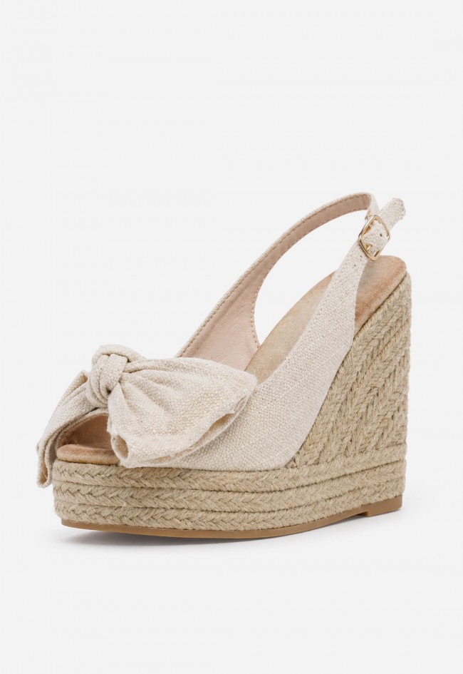 Sandalia esparto mujer hielo Identity 5413 – plataforma de yute y lazo chic