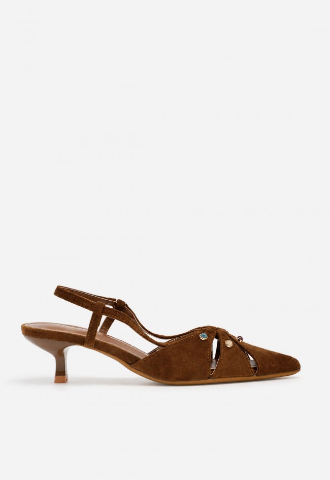 Zapato destalonado mujer cuero Identity 5730 – punta fina y pedrería chic
