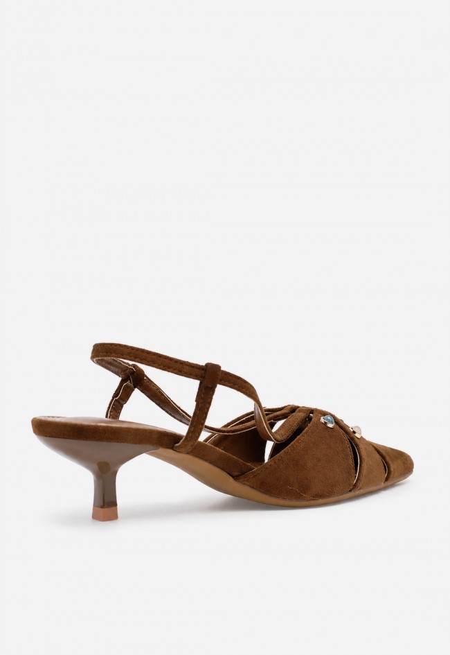 Zapato destalonado mujer cuero Identity 5730 – punta fina y pedrería chic